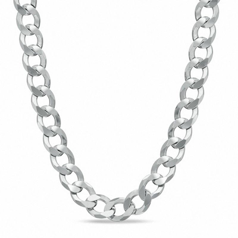 Zales Men's Solid Sterling Silver Figaro Chain Necklace