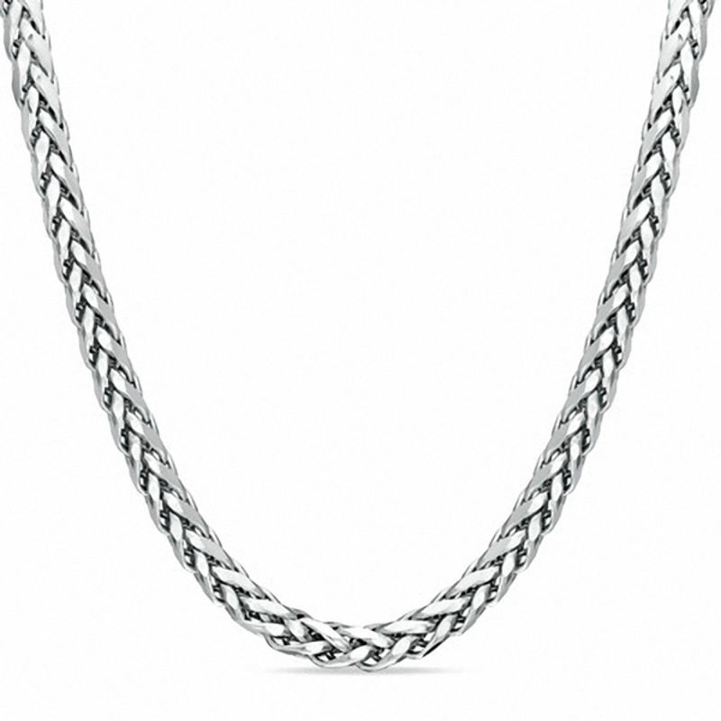 Ladies' 2.25mm Wheat Chain Necklace in Sterling Silver - 22"