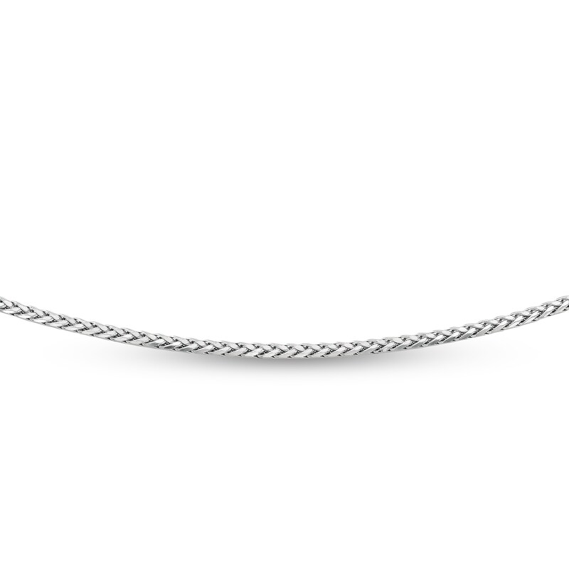 Main Image 1 of Ladies' 3.2mm Wheat Chain Necklace in Sterling Silver - 22"