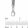 Thumbnail Image 1 of Ladies' 4.0mm Wheat Chain Necklace in Sterling Silver - 24"