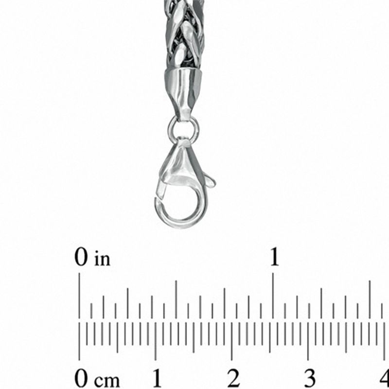 Ladies' 4.0mm Wheat Chain Necklace in Sterling Silver - 24"