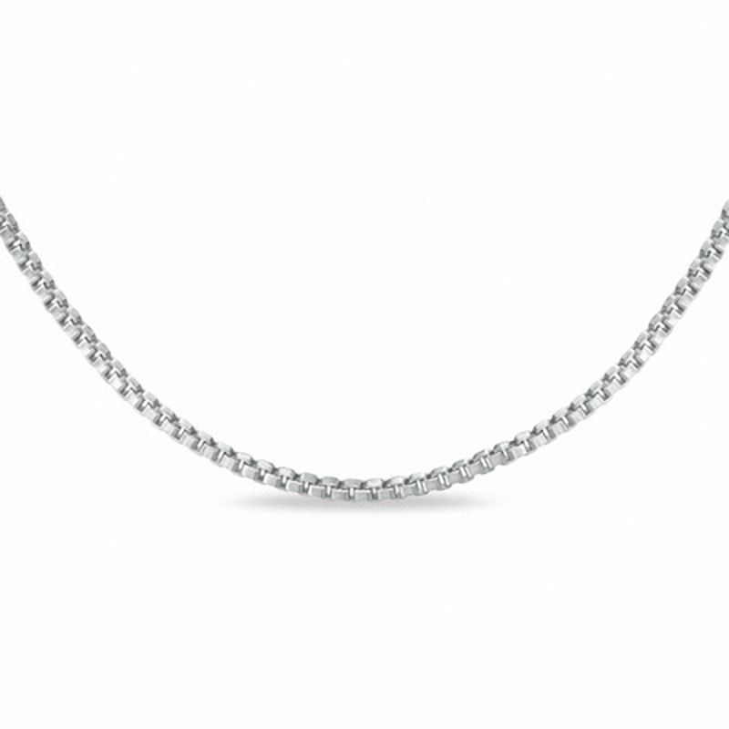 Ladies' 1.1mm Box Chain Necklace in Sterling Silver - 18"