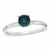 Thumbnail Image 0 of 3/4 CT. Enhanced Blue Diamond Solitaire Engagement Ring in 14K White Gold