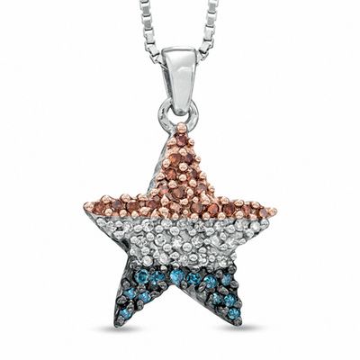 GiftJewelryShop Bronze Retro Style Sri Lanka Flag Snowflake Charm Pendant Necklace
