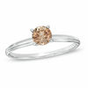 Thumbnail Image 0 of 1/4 CT. Champagne Diamond Solitaire Engagement Ring in 14K White Gold