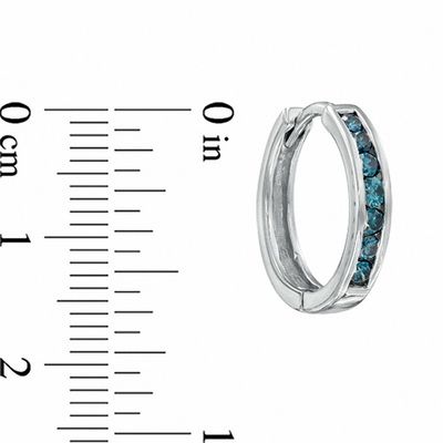 zales blue diamond earrings