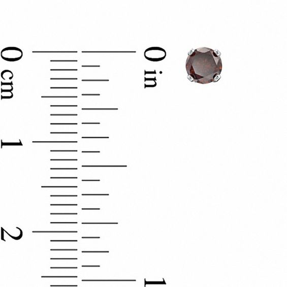 1/ CT. T.w. Enhanced Diamond Solitaire Stud Earrings in 14K White Gold