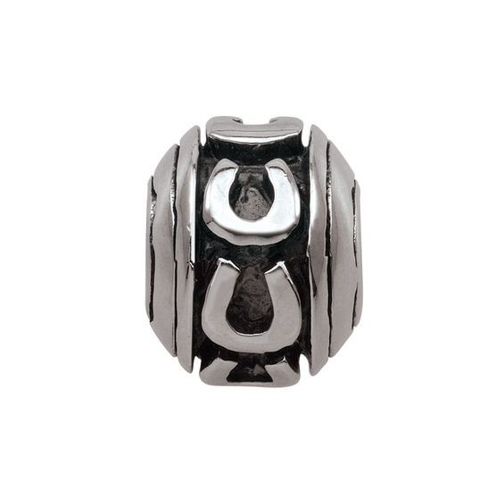 PersonaÂ® Sterling Silver Oxidized Horseshoe Charm
