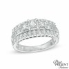 Thumbnail Image 1 of 1-1/2 CT. T.W. Princess-Cut Diamond Three Stone Engagement Ring in 14K White Gold