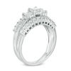Thumbnail Image 2 of 1-1/2 CT. T.W. Princess-Cut Diamond Three Stone Engagement Ring in 14K White Gold