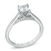 Thumbnail Image 2 of Celebration Lux® 5/8 CT. T.W. Princess-Cut Certified Diamond Engagement Ring in 18K White Gold (H-I/I1)