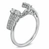 Thumbnail Image 2 of 1/2 CT. T.W. Diamond Vintage-Style Solitaire Enhancer in 14K White Gold