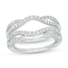 Thumbnail Image 1 of 1/3 CT. T.W. Diamond Split Shank Solitaire Enhancer in 14K White Gold