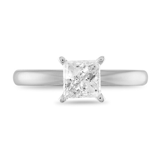 1 CT. Princess-Cut Diamond Solitaire Engagement Ring in 14K White Gold (K/I3)
