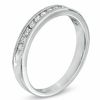 Thumbnail Image 2 of 1/4 CT. T.W. Diamond Anniversary Milgrain Band in 14K White Gold