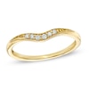 Thumbnail Image 0 of Diamond Accent Contour Wedding Band in 14K Gold