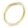 Thumbnail Image 1 of Diamond Accent Contour Wedding Band in 14K Gold