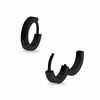Thumbnail Image 0 of Black IP Stainless Steel Huggie Hoop Earrings