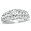 Thumbnail Image 1 of 1 CT. T.W. Diamond Tapered Triple Row Anniversary Band in 10K White Gold