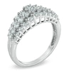 Thumbnail Image 2 of 1 CT. T.W. Diamond Tapered Triple Row Anniversary Band in 10K White Gold