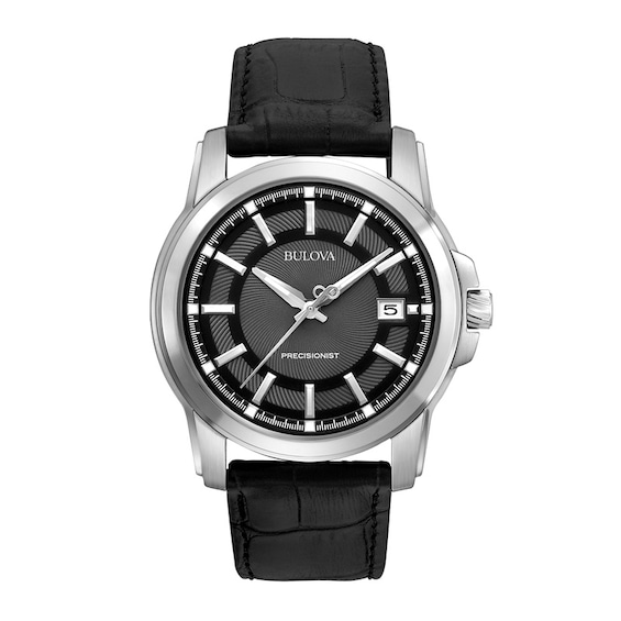 Men's Bulova Precisionist Watch with Grey Dial (Model: 96B158)