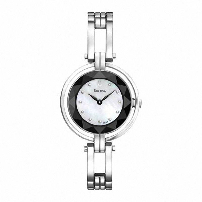 Ladies' Bulova Watch with Mother-of-Pearl Dial (Model: 96L159)