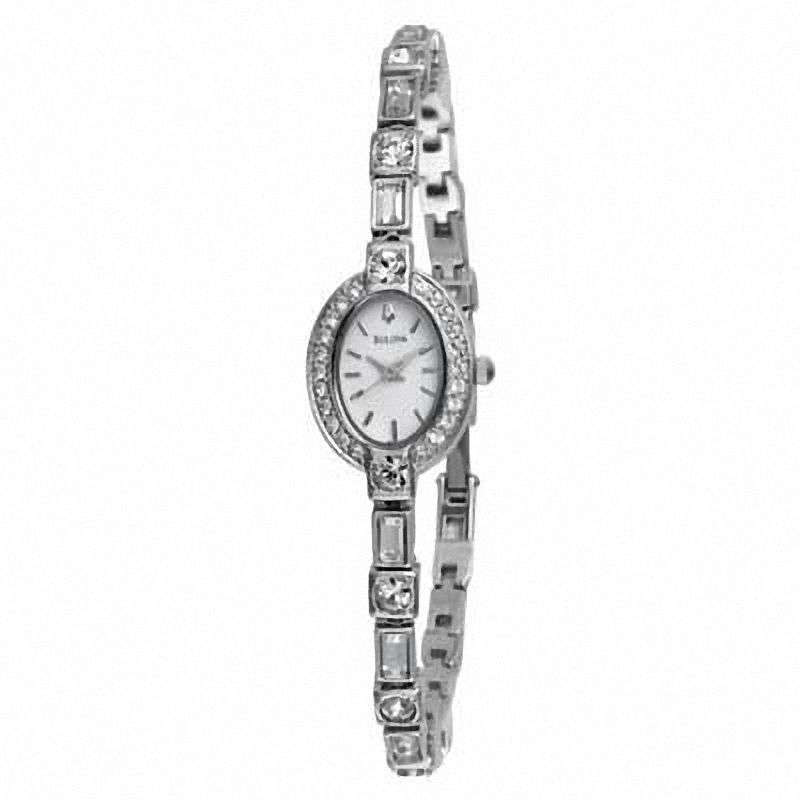 Main Image 2 of Ladies' Bulova Crystal Accented Watch and Pendant Set (Model: 96T49)