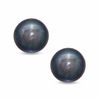 Thumbnail Image 1 of 7.5mm Steel Grey Freshwater Cultured Pearl Earrings in 14K White Gold