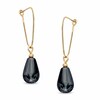 Thumbnail Image 1 of Pear-Shaped Hematite Drop Earrings in 14K Gold