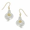 Thumbnail Image 1 of Mother-of-Pearl Flower Earrings in 14K Gold