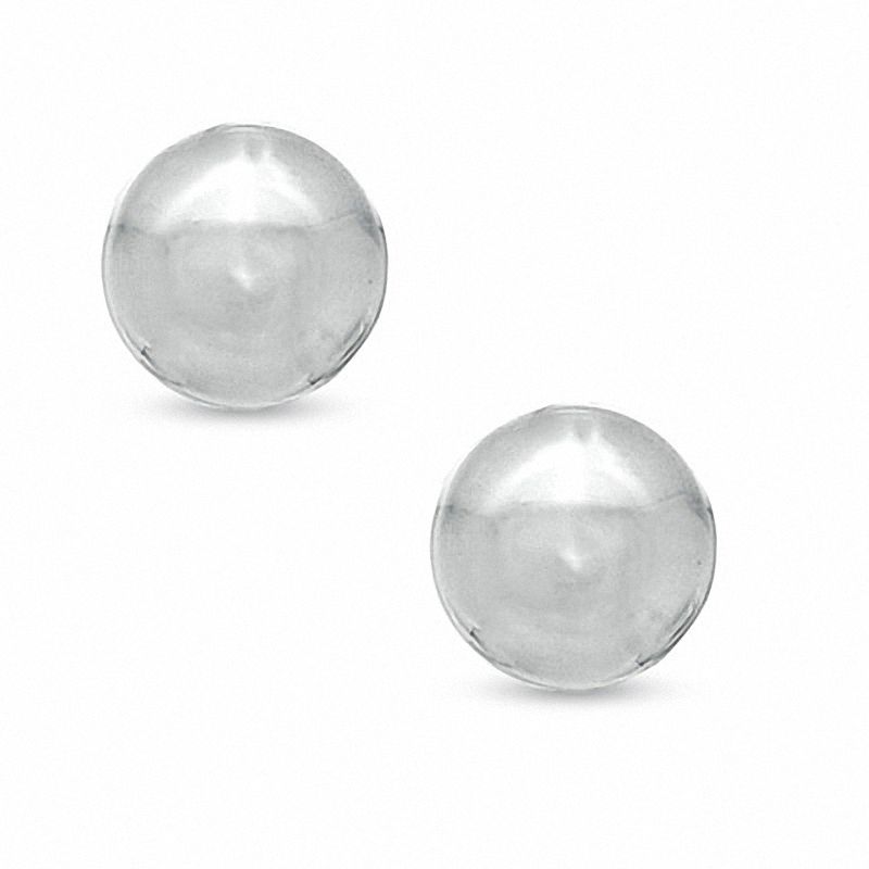 Main Image 1 of 6.0mm Ball Stud in Polished 14K White Gold
