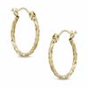 Thumbnail Image 1 of Twist Hoop Earrings in 14K Gold