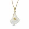 Thumbnail Image 1 of Mother-of-Pearl Flower Pendant in 14K Gold