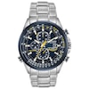 Thumbnail Image 1 of Men's Citizen Eco-Drive® Blue Angels World Chronograph A-T Watch with Blue Dial (Model: AT8020-54L)