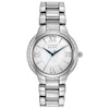 Thumbnail Image 0 of Ladies' Citizen Eco-Drive® Ciena Diamond Accent Watch with Silver Dial (Model: EM0090-57A)