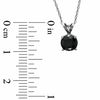 Thumbnail Image 2 of 1 CT. Black Diamond Solitaire Pendant in 14K White Gold