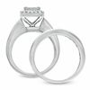 Thumbnail Image 3 of 2 CT. T.W. Princess-Cut Quad Diamond Frame Bridal Set in 14K White Gold
