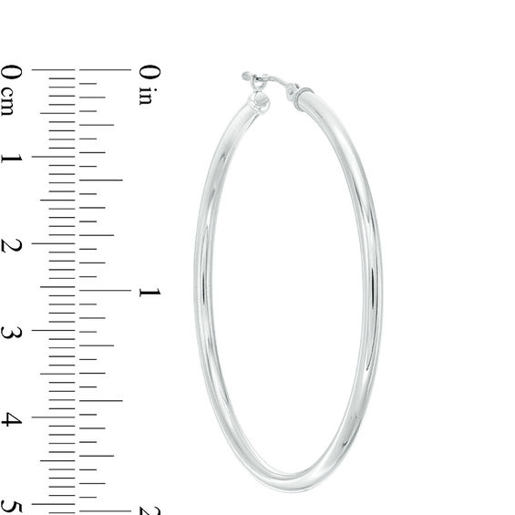 47.0mm Hoop Earrings in 14K White Gold