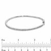 Thumbnail Image 2 of 1/7 CT. T.W. Diamond Straight Line Bangle in Sterling Silver