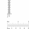 Thumbnail Image 3 of Lab-Created White Sapphire Flower Bracelet in Sterling Silver - 7.25"