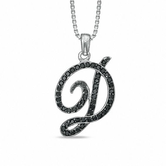 Dramatic D Alphabet Gold Pendant