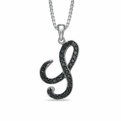 Zales initial necklace silver clearance