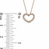 Thumbnail Image 1 of Diamond Accent Heart Pendant in 10K Rose Gold