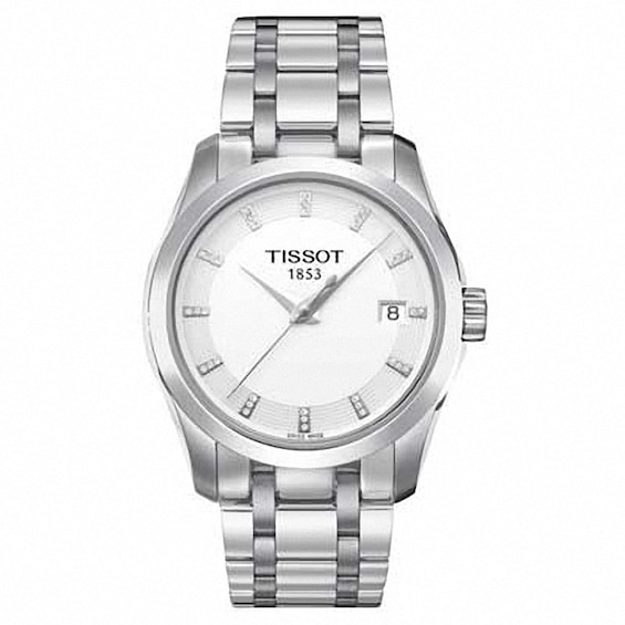 Ladies' Tissot Special Edition Couturier Diamond Accent Watch with White Dial (Model: T035.210.11.016.00)