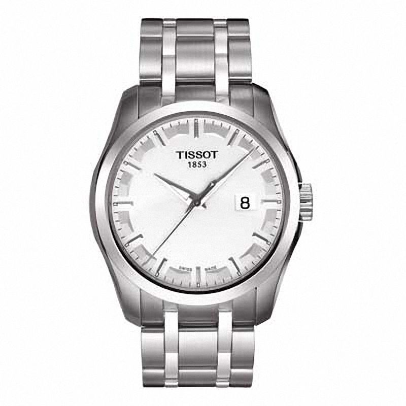 Main Image 1 of Men's Tissot Couturier Watch with Silver-Tone Dial (Model: T035.410.11.031.00)