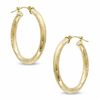 Thumbnail Image 1 of 28mm Diamond-Cut Hoop Earrings in 14K Gold