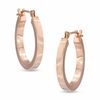 Thumbnail Image 1 of 17mm Polished Hoop Earrings in 14K Rose Gold