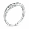 Thumbnail Image 2 of 1/2 CT. T.W. Diamond Channel-Set Contour Wedding Band in 14K White Gold