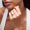 Thumbnail Image 2 of Vera Wang Love Collection 1 CT. T.W. Princess-Cut Diamond Double Frame Twist Engagement Ring in 14K White Gold