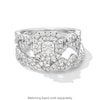 Thumbnail Image 4 of Vera Wang Love Collection 1 CT. T.W. Princess-Cut Diamond Double Frame Twist Engagement Ring in 14K White Gold